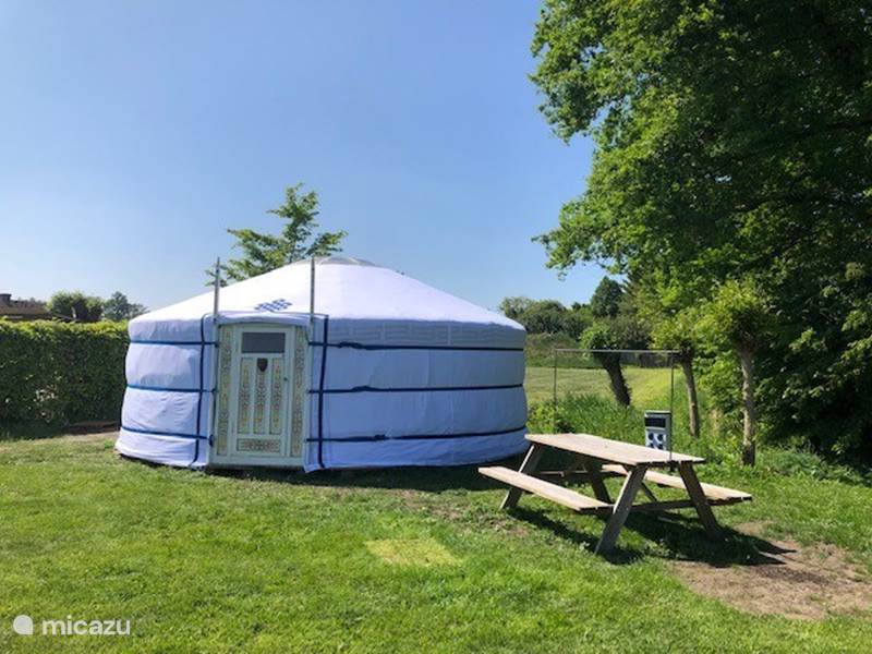Holiday home in Netherlands, North Brabant, Rosmalen Glamping / Safari tent / Yurt Romantic Yurt with hot tub and sauna