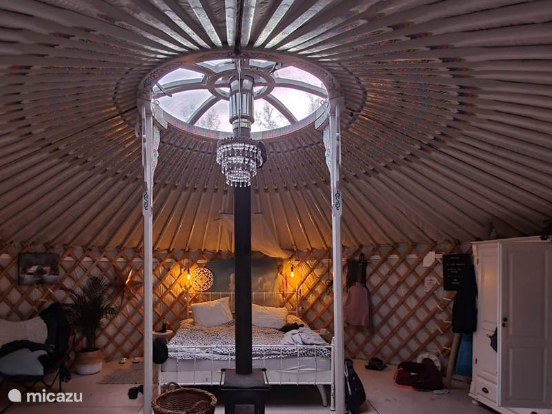 Casa vacacional Países Bajos, Barbante septentrional, Rosmalen Camping con glamour/Yurta/Tienda safari Yurta romántica con jacuzzi y sauna