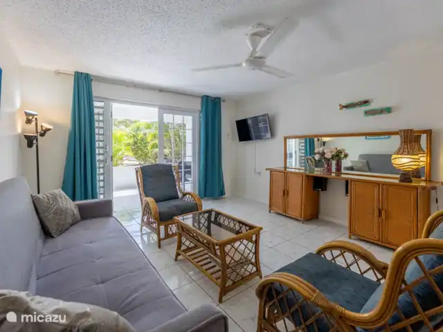 Location de Vacances Curaçao, Banda Ariba (est), Seru Coral, appartement - Appartement de vacances avec piscine Salon