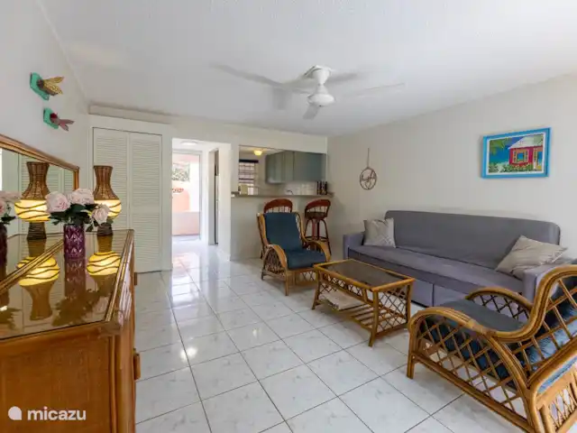 Location de Vacances Curaçao, Banda Ariba (est), Seru Coral, appartement - Appartement de vacances avec piscine Salon