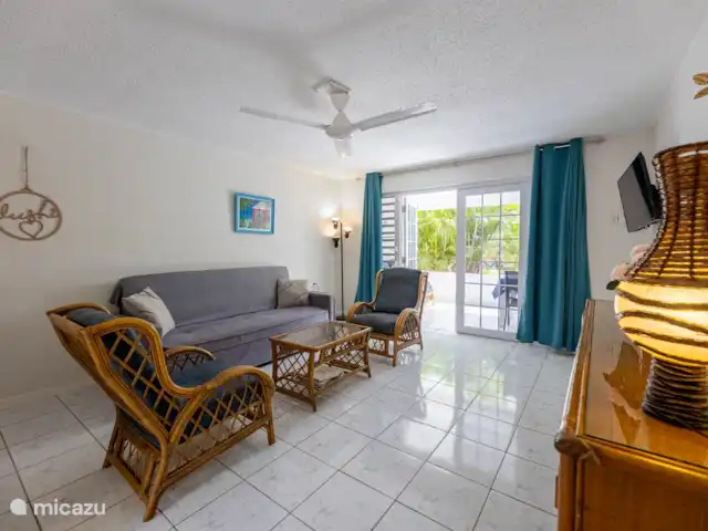 Location de Vacances Curaçao, Banda Ariba (est), Seru Coral, appartement - Appartement de vacances avec piscine Salon
