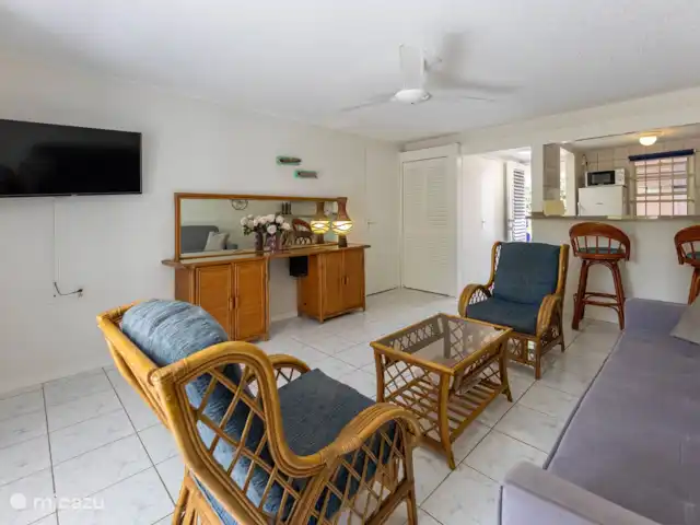 Location de Vacances Curaçao, Banda Ariba (est), Seru Coral, appartement - Appartement de vacances avec piscine Salon