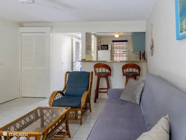 Location de Vacances Curaçao, Banda Ariba (est), Seru Coral, appartement - Appartement de vacances avec piscine Salon