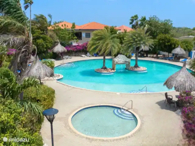 Location de Vacances Curaçao, Banda Ariba (est), Seru Coral, appartement - Appartement de vacances avec piscine Belle piscine avec bassin pour enfants séparé