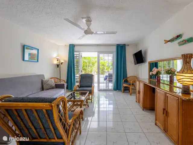 Location de Vacances Curaçao, Banda Ariba (est), Seru Coral, appartement - Appartement de vacances avec piscine Salon