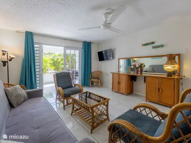 Location de Vacances Curaçao, Banda Ariba (est), Seru Coral, appartement - Appartement de vacances avec piscine Salon