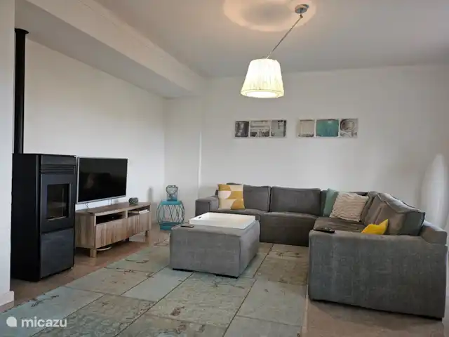 Vila Da Paz, avec vue sur la mer ! | Portugal, Costa de Prata, Nadadouro - villa salon, TV avec chaînes néerlandaises et Netflix.