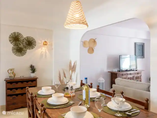 Location de Vacances Espagne, Costa Blanca, Jávea, appartement - appartement cosy à 3 minutes de la plage salle à manger