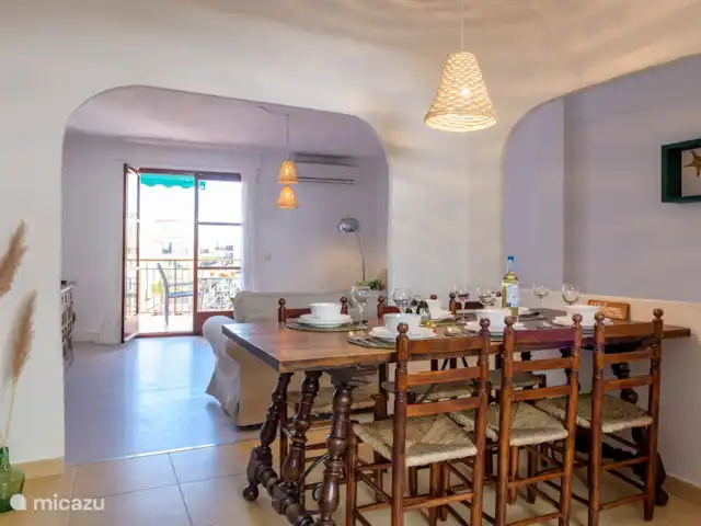 Location de Vacances Espagne, Costa Blanca, Jávea, appartement - appartement cosy à 3 minutes de la plage salle à manger