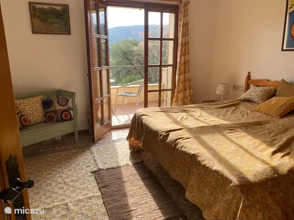 Bedroom 1 with balcony and beautiful views