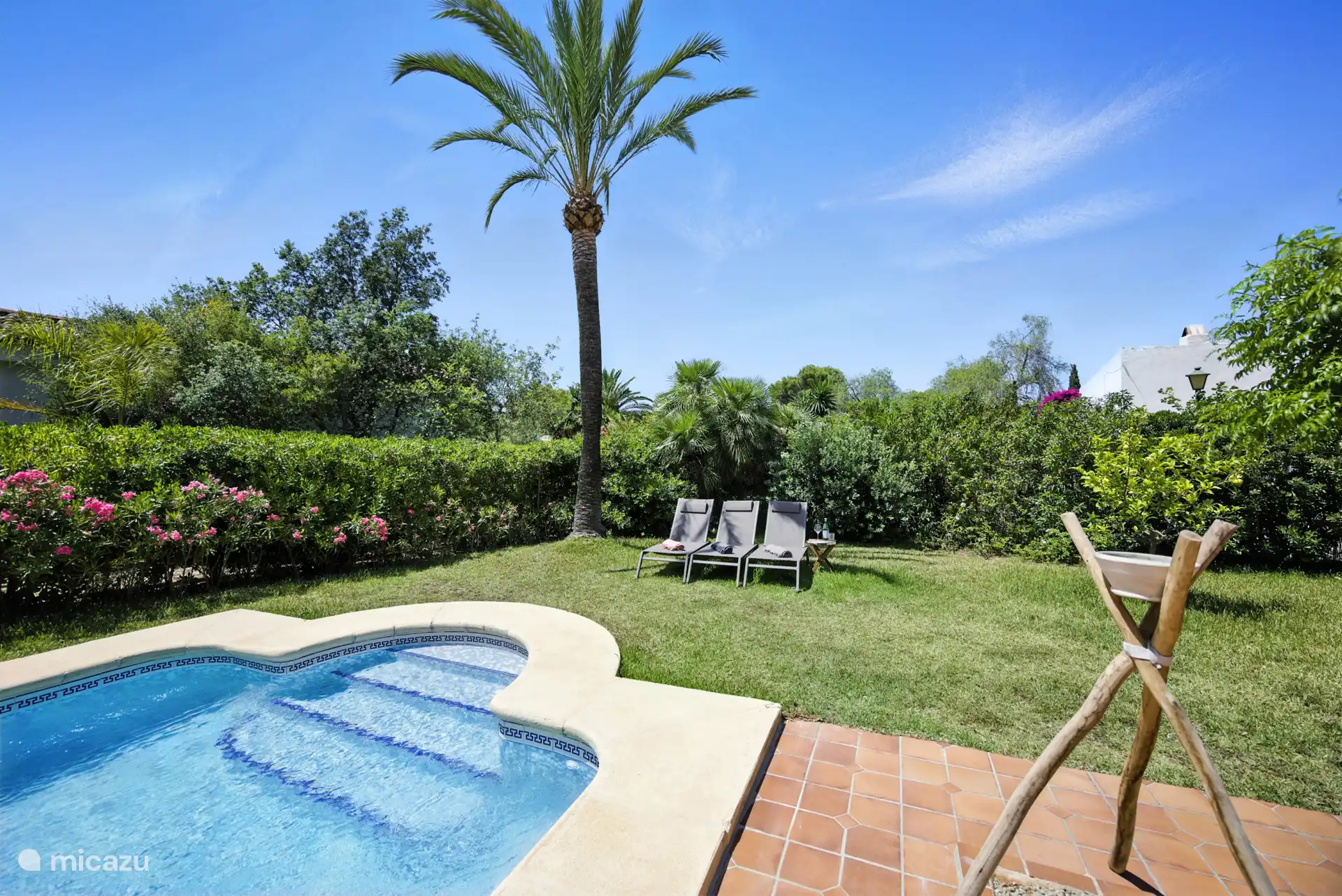 6 beaux lits, beaucoup d’endroits pour le soleil et l’ombre