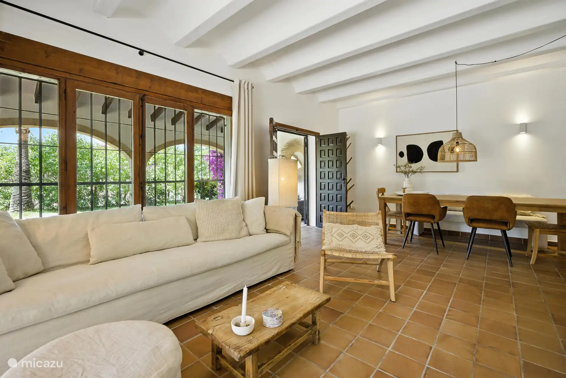 Chambre confortable, beaux matériaux