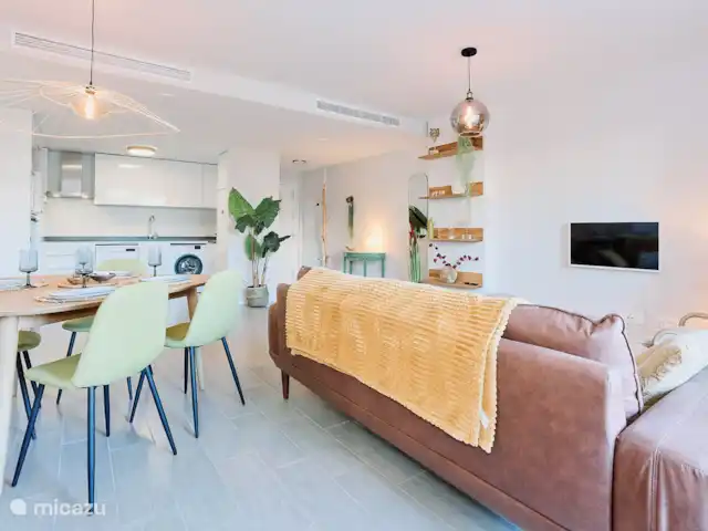 DB01 Maison Zen | Espagne, Costa del Sol, Torrox-Costa - appartement salon avec cuisine ouverte