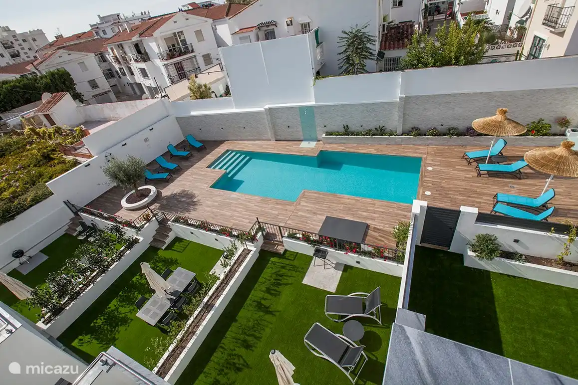 Blick auf die Dachterrasse