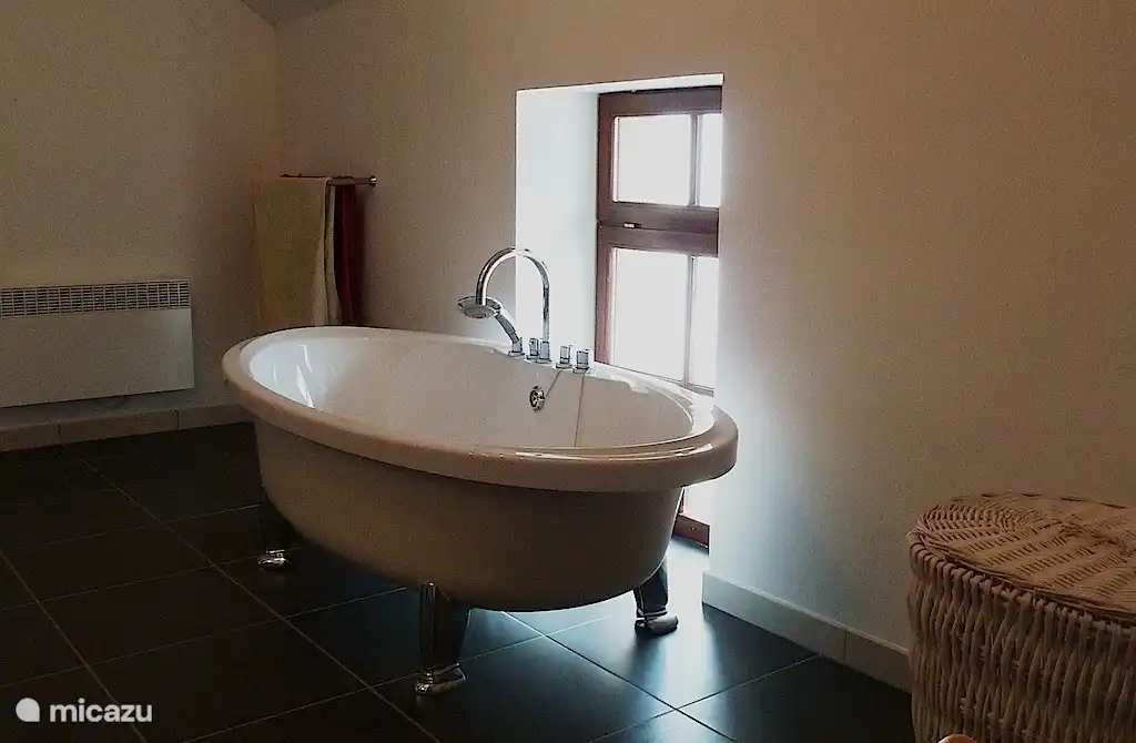 La salle de bain avec baignoire offre un refuge luxueux où vous pourrez profiter d'un bain apaisant et vous détendre complètement. Laissez le stress de la journée se dissiper dans notre merveilleux bain.