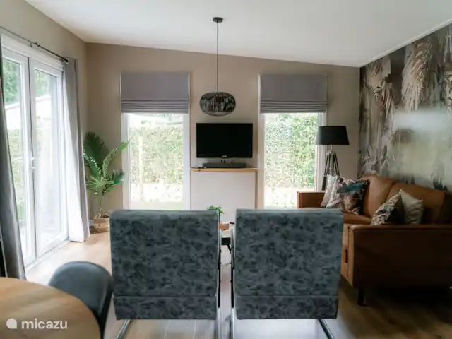 Attrayant et luxueux Boshuisje 33 @Veluwe | Pays-Bas, Gueldre, Wells - chalet Par les portes-fenêtres, vous avez un accès facile à la grande terrasse