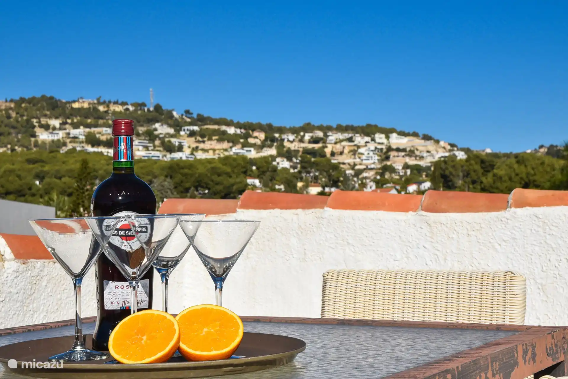 Aperitief op het dakterras!