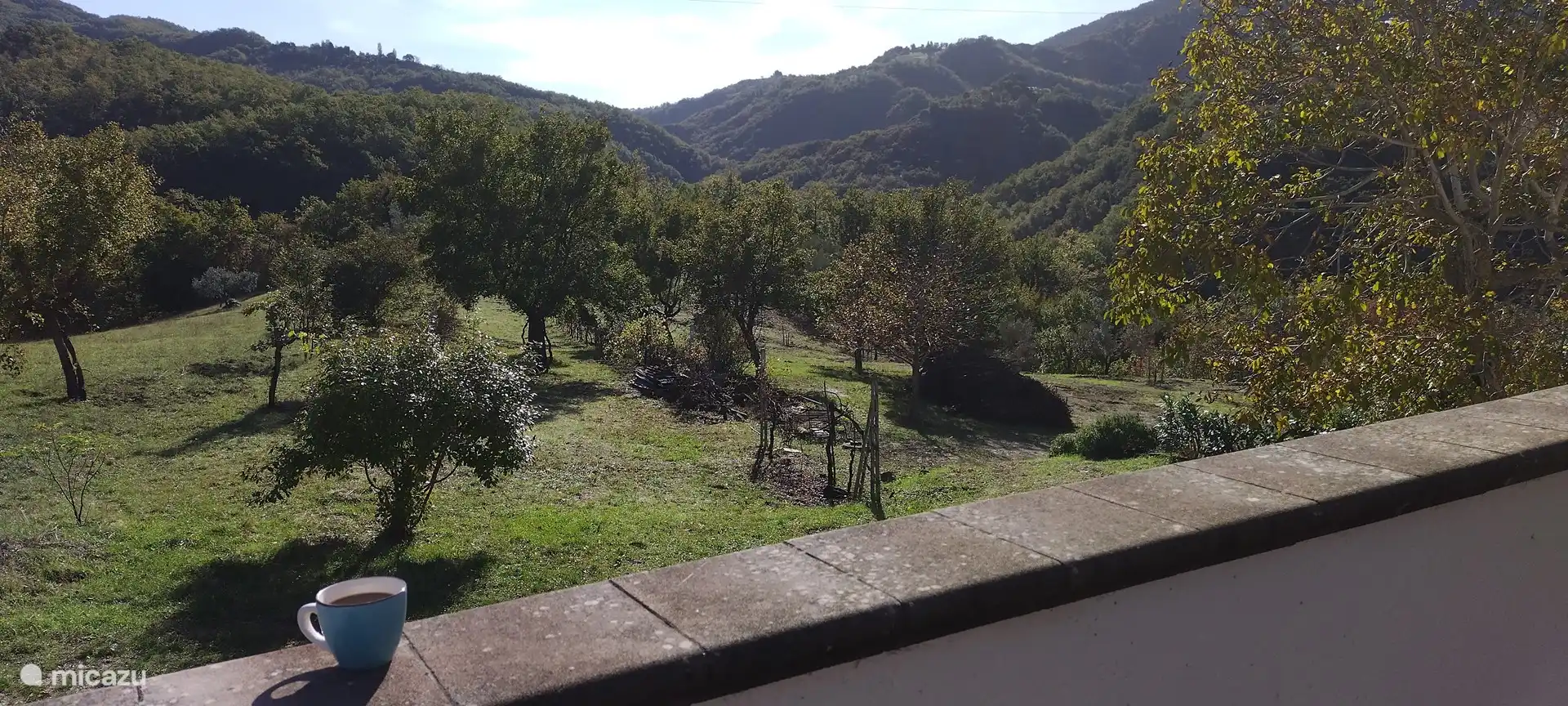 View from your terrace facing east and rising sun.