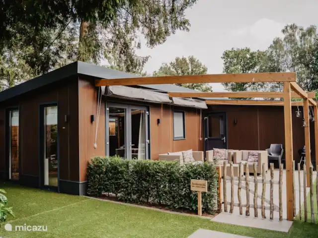 Luxueux et confortable Boshuisje 34 @Veluwe | Pays-Bas, Gueldre, Wells - chalet Le jardin est entièrement clôturé