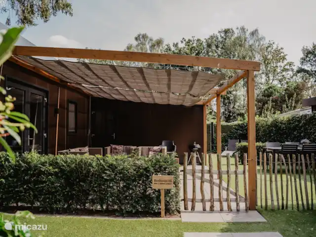 Luxueux et confortable Boshuisje 34 @Veluwe | Pays-Bas, Gueldre, Wells - chalet Un joli jardin où vous pourrez profiter pleinement du calme et de la tranquillité.