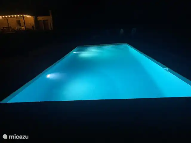 Location de Vacances Espagne, Costa Brava, Llagostera, appartement - Appartement Can Massanet Sol Piscine la nuit !