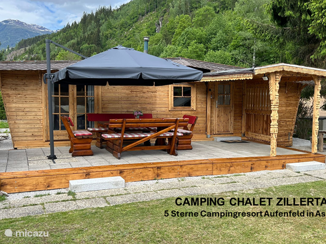 Holiday home in Austria, Tyrol – chalet Camping Chalet Zillertal Aufenfeld
