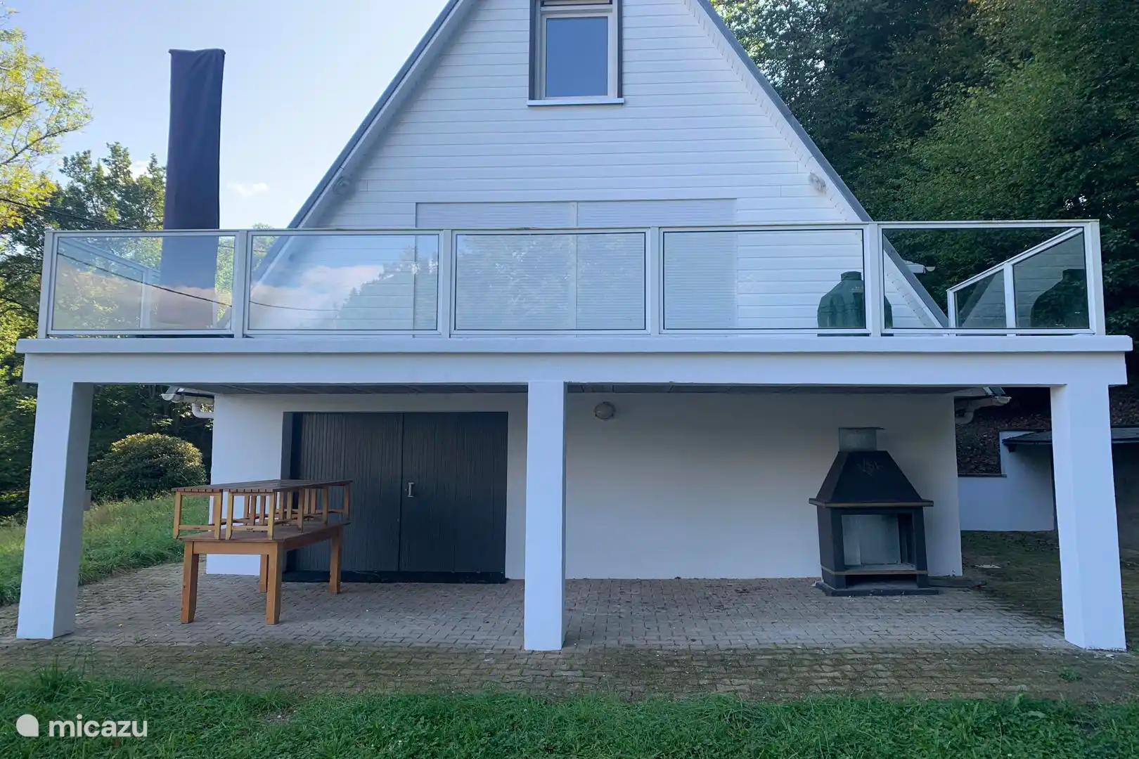 De voorkant van het huis