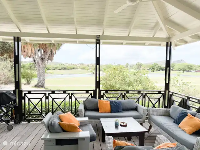 Villa Blue Bay avec vue sur le golf | Curaçao, Curaçao-Centre, Blue Bay - villa Vue fantastique sur le terrain de golf depuis la terrasse