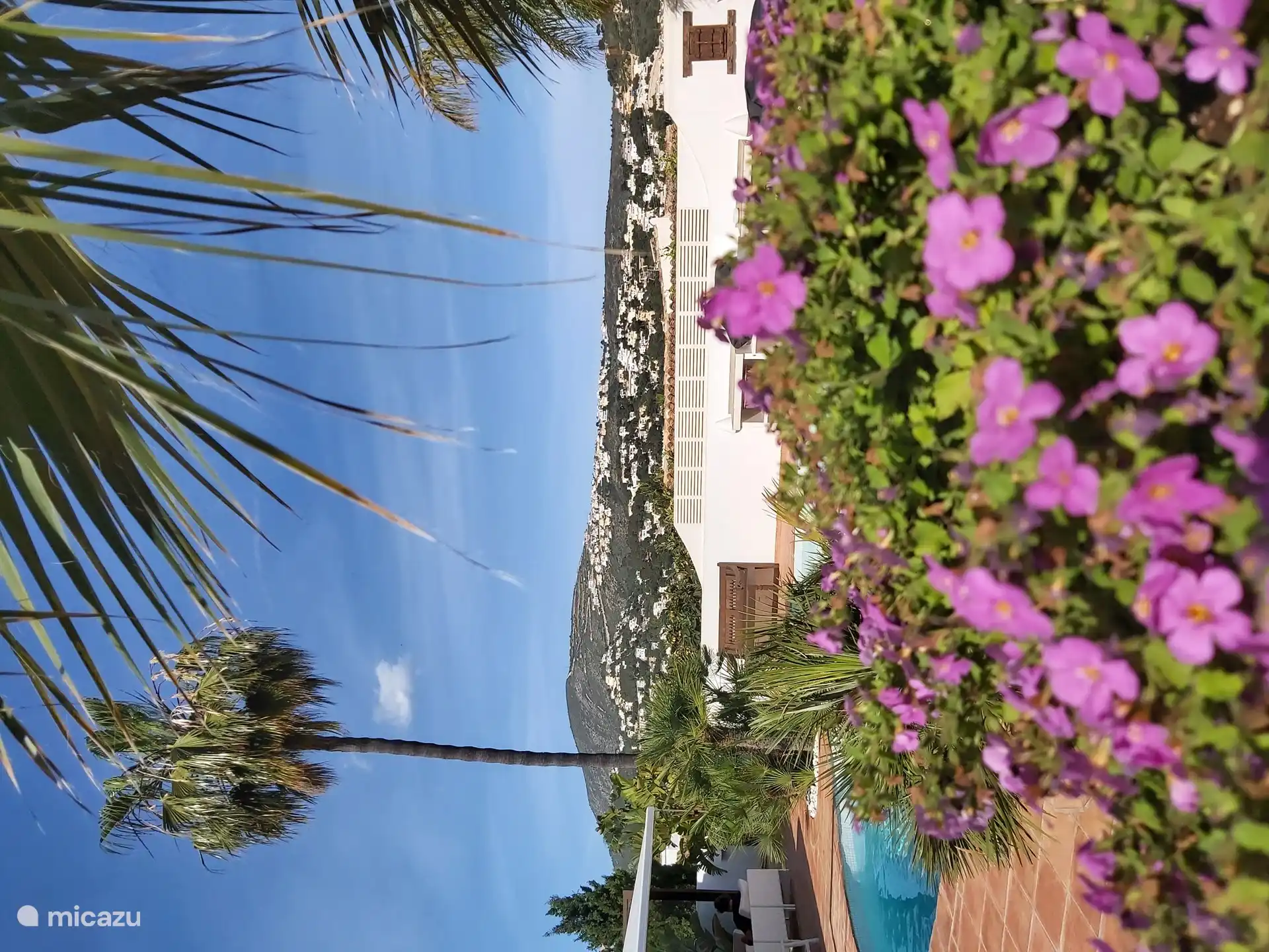 casa ZenZeZ Blick vom Wintergarten und Garten