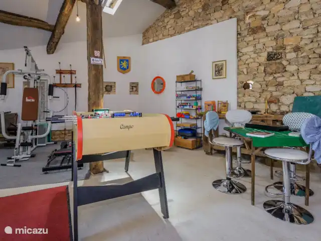 Paquinne en Francia, Lot, Porte-du-Quercy - casa vacacional Gimnasio