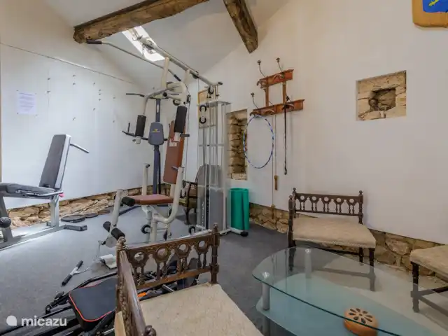 Paquinne en Francia, Lot, Porte-du-Quercy - casa vacacional Gimnasio