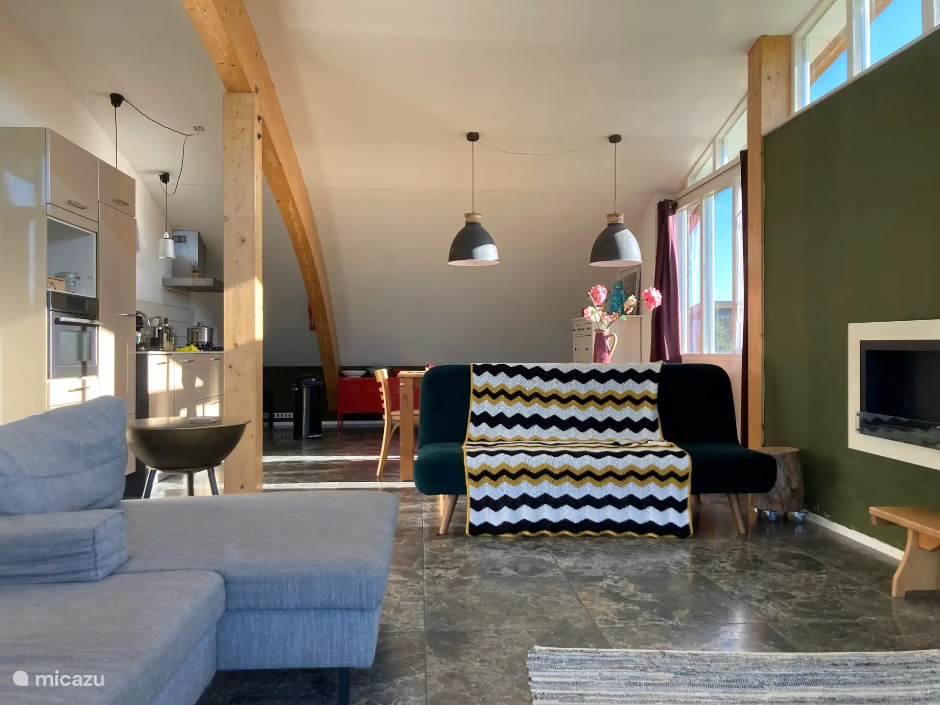 Es macht Spaß, in dieser offenen Küche zu kochen.