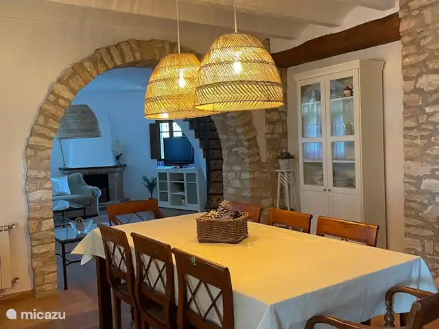 vakantiehuis huren in Spanje, Catalonië, L'Ampolla – Toren Eetkamer met toegang tot de woonkamer