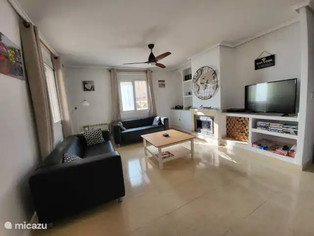 Casa El Sueño | Espagne, Costa Cálida, Mazarrón - villa séjour avec poêle à bois, TV et climatisation