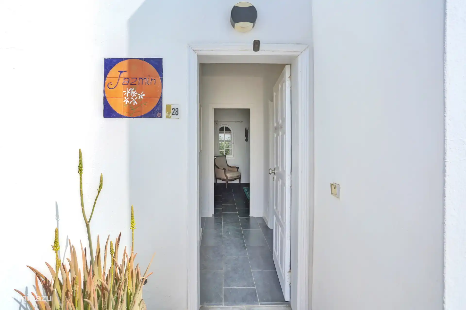 Haus Nr. 28, die Häuser in diesem Resort haben alle einen Namen, dieses „Jazmin“