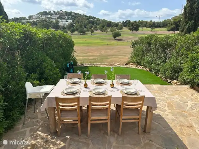 Casa Ibiza Golf | Espagne, Ibiza, Santa Eulalia - maison mitoyenne table à manger à l'extérieur de la terrasse