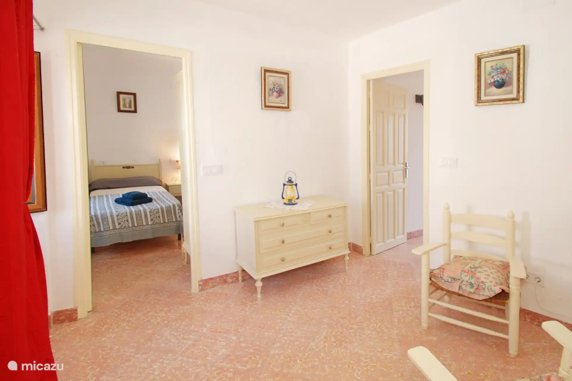 Das zweite Schlafzimmer.