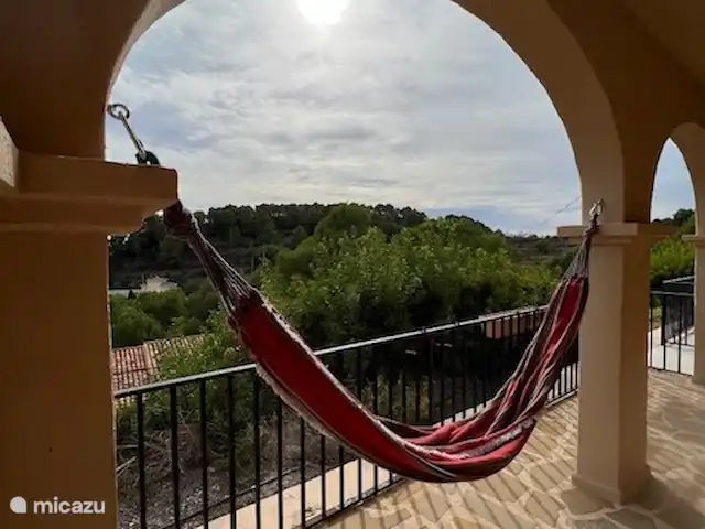 Las Collinas | Espagne, Costa Blanca, Moraira - maison de vacances Terrasse en bas avec hamac