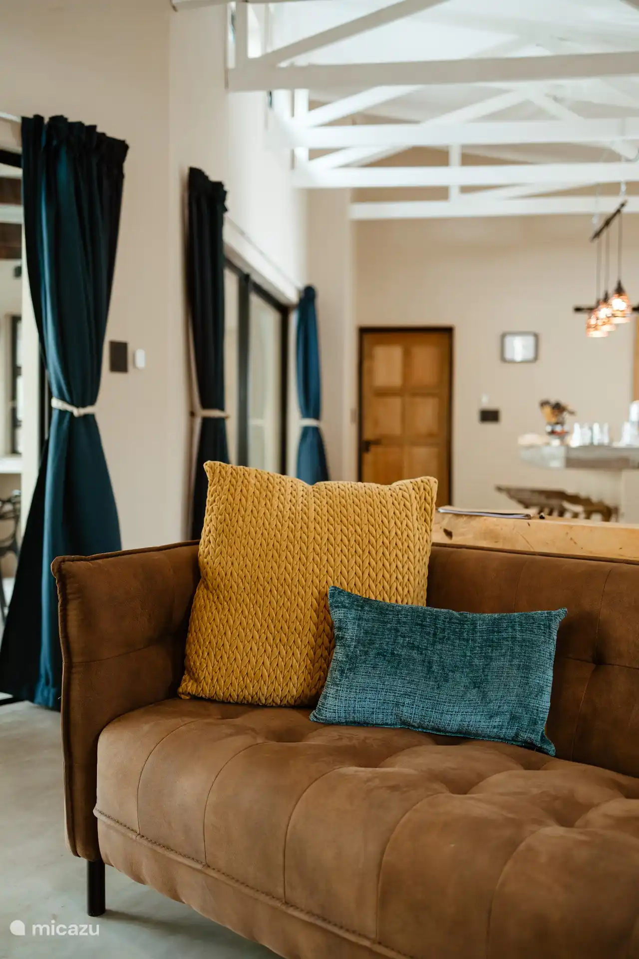 Offene Küche und Wohnzimmer