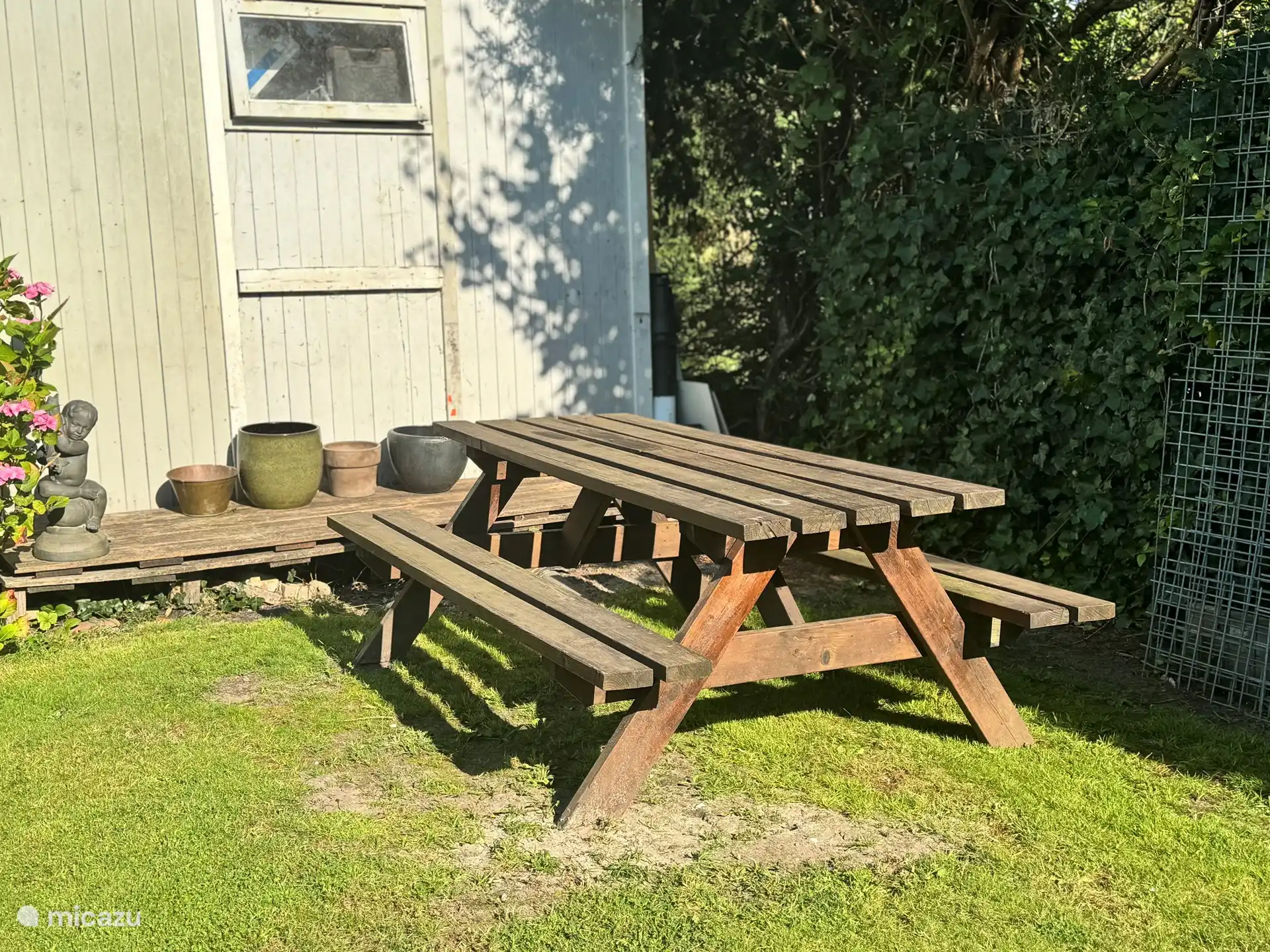 In der Sonne sitzen!