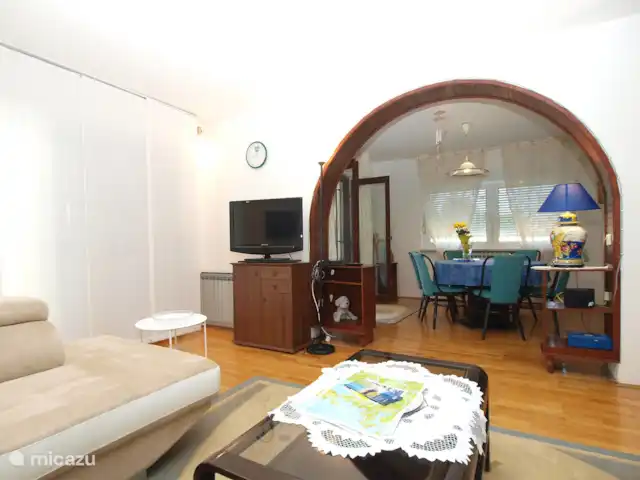 vakantiehuis huren in Kroatië, Istrië, Pula – Huis Dubravka woonkamer