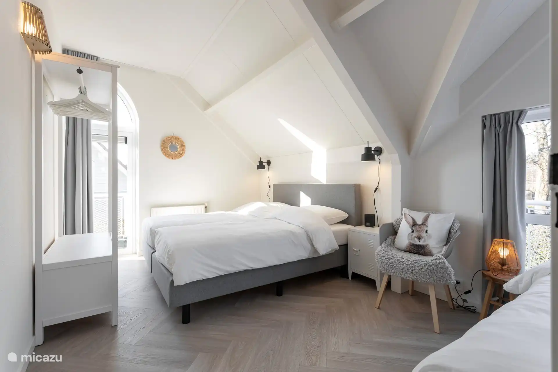 Slaapkamer 2 persoons plus extra bed.