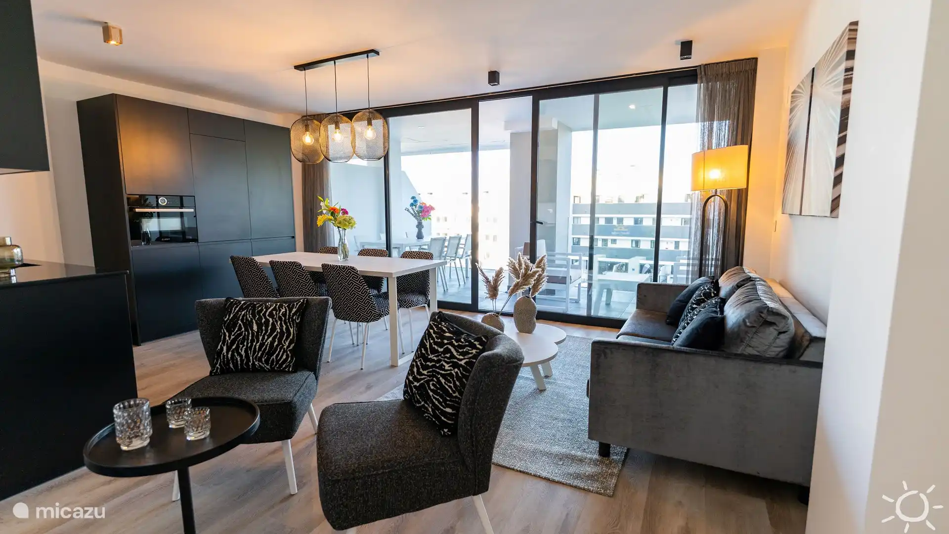 vue de la table à manger