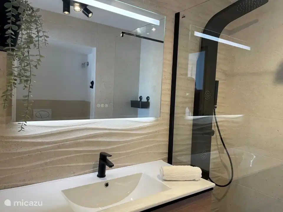 Cada sala de savia tiene su propio baño y aseo.