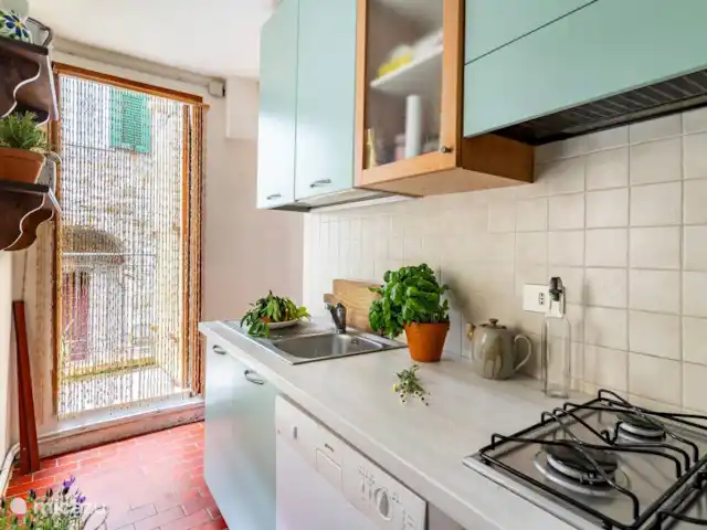 Maison de campagne sur la mer Ligure | Italie, Ligurie, Ventimiglia - maison de vacances Cuisine au premier étage