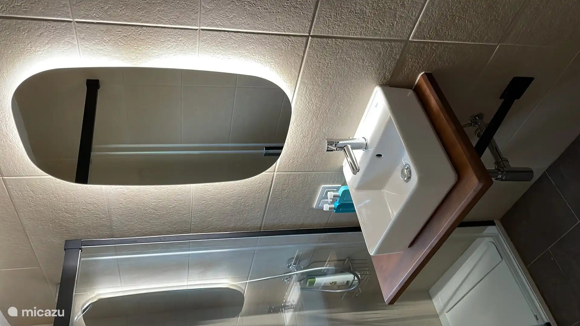 2nd bathroom with walk-in shower and toilet