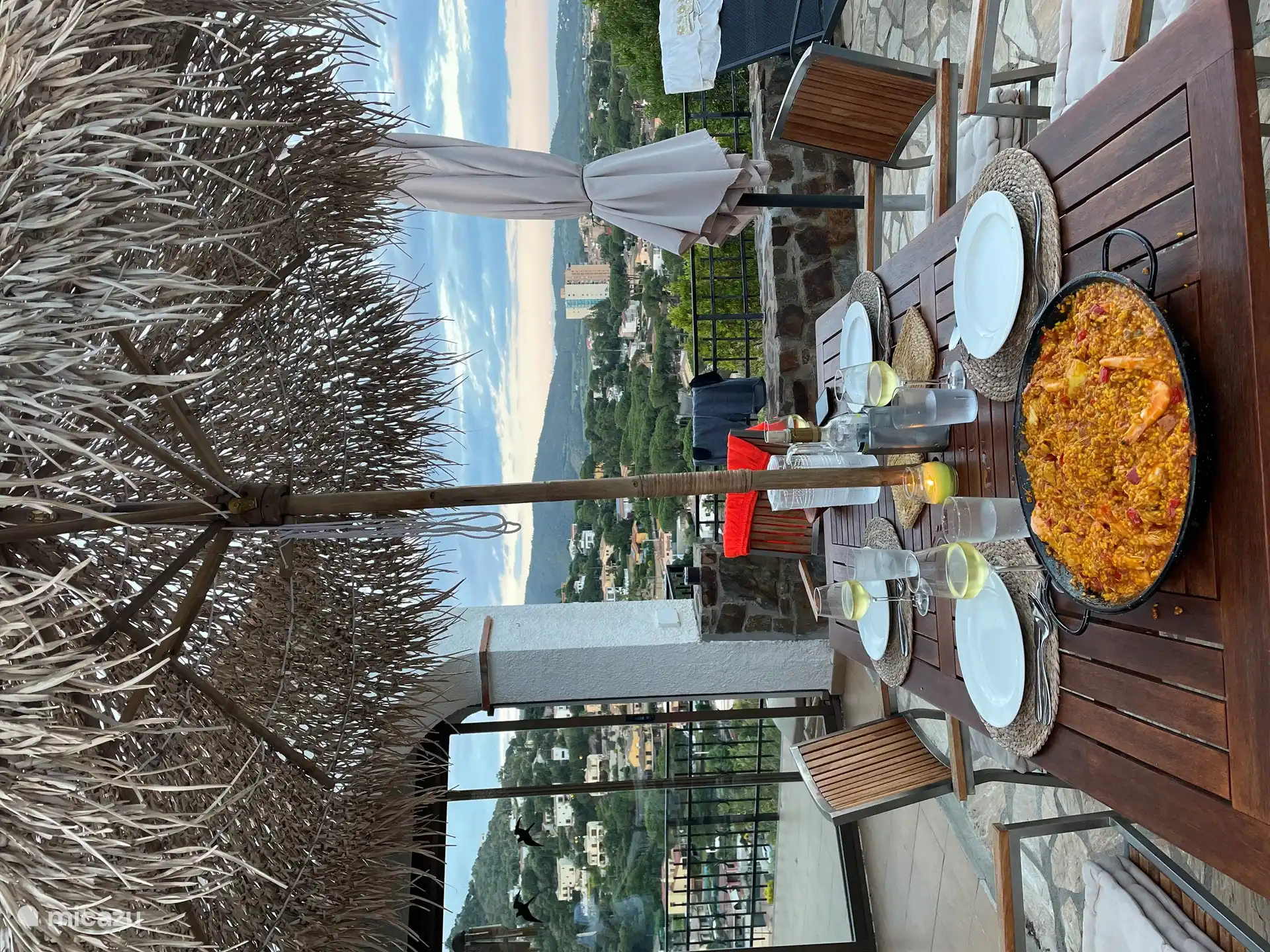 Dining table with a view