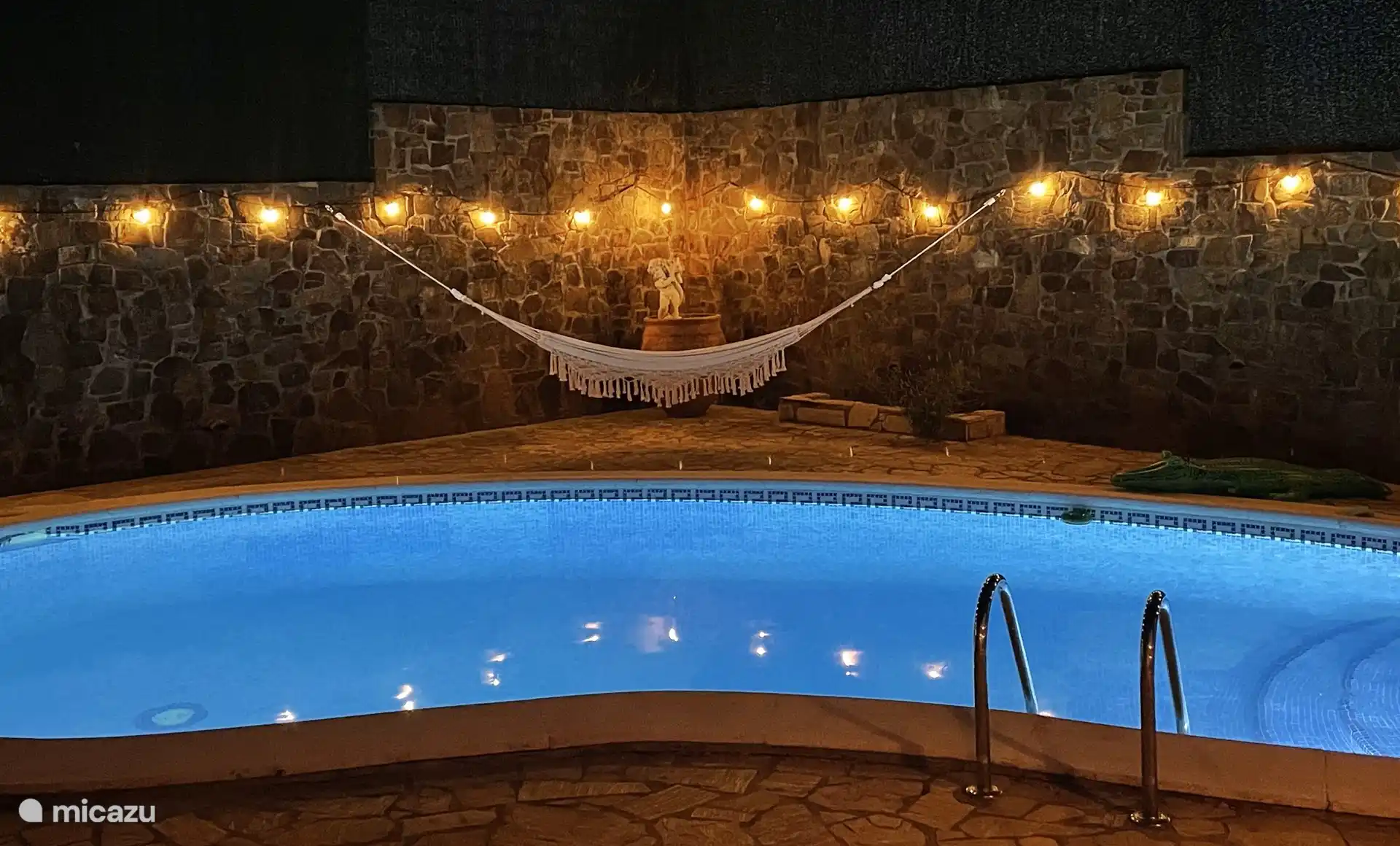 The evenings at the saltwater pool are magical and peaceful. 