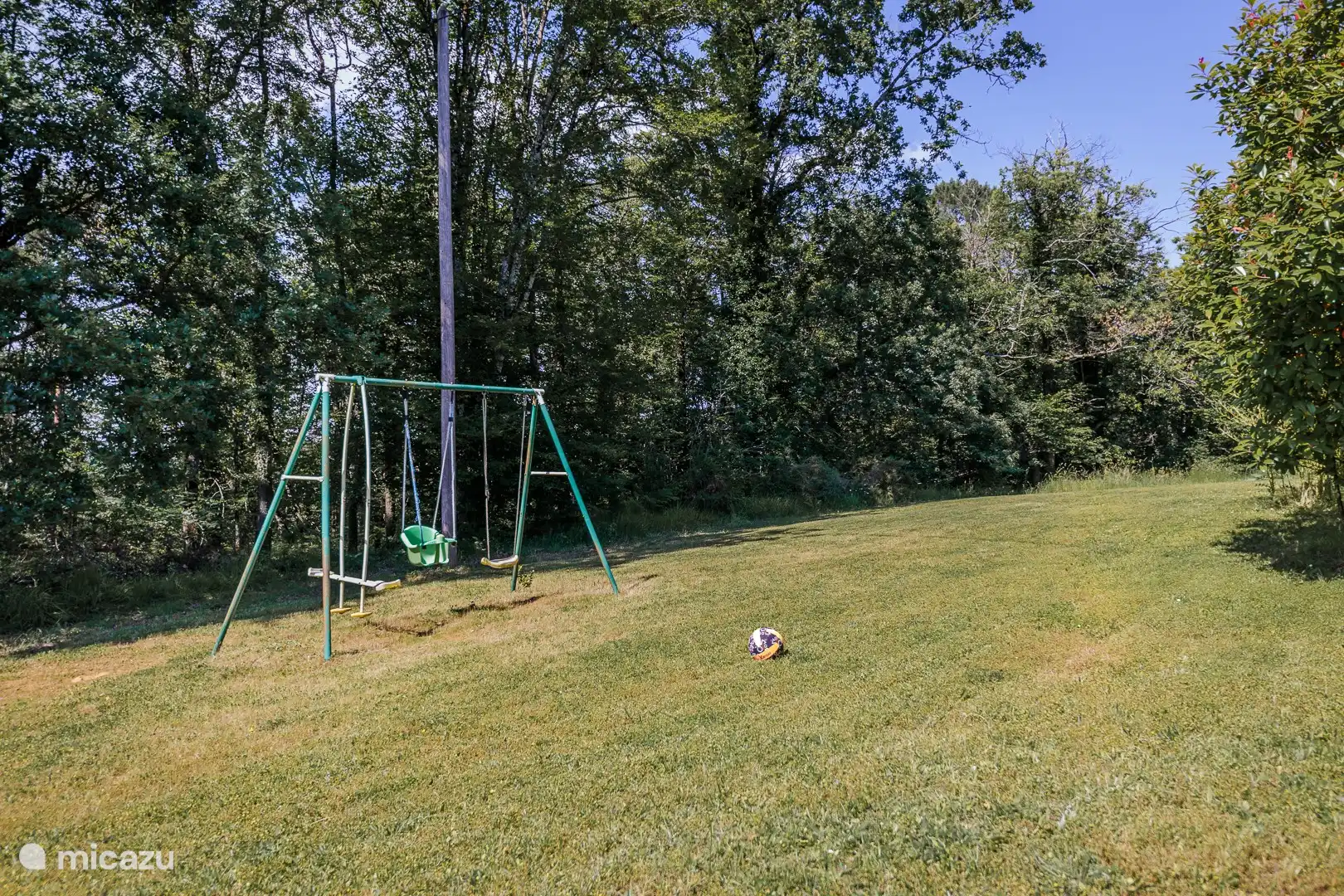 Playground equipment in the garden