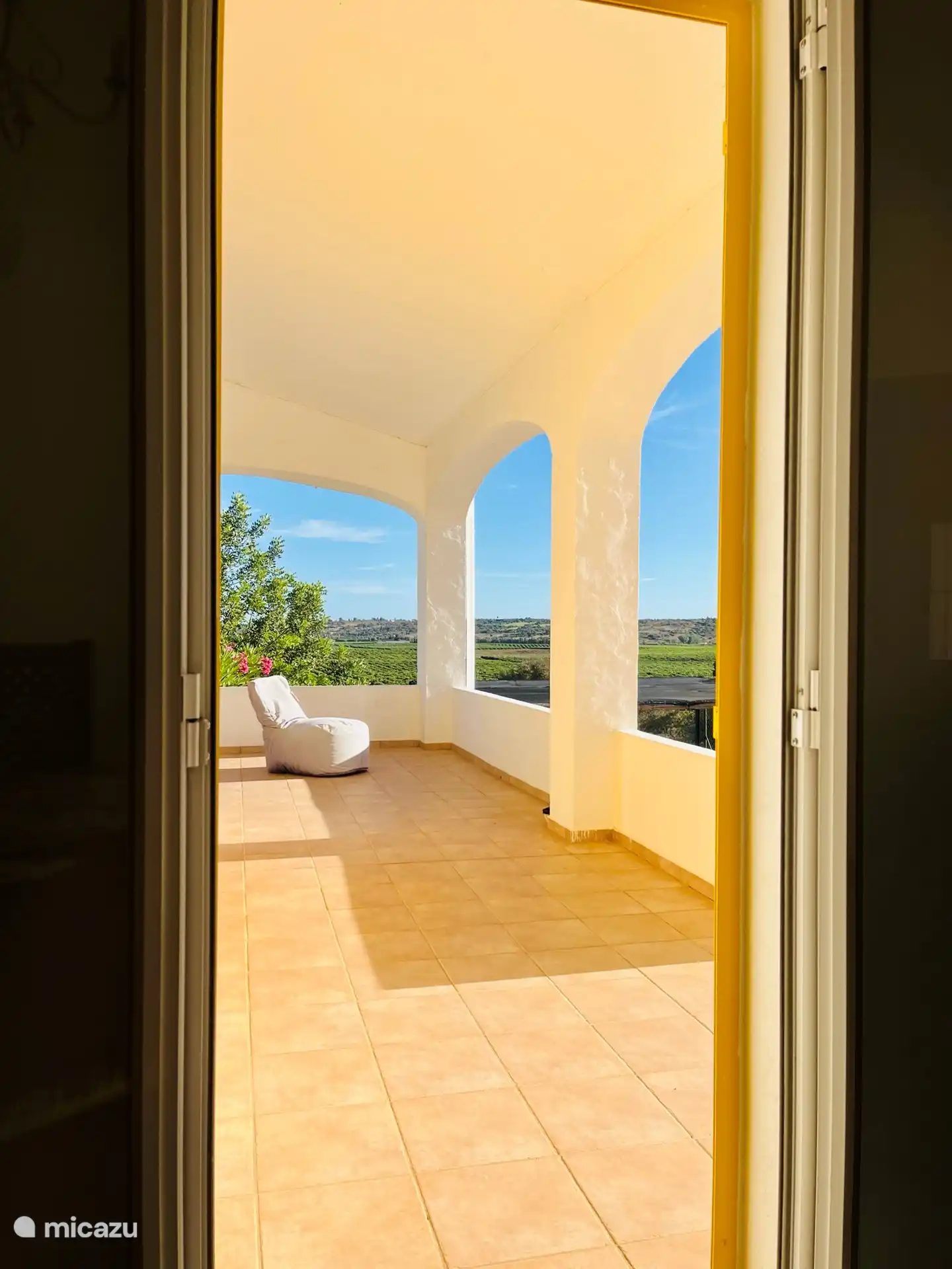 Het uitzicht vanaf kamer 1